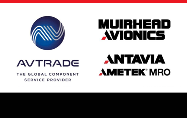 Avtrade, Muirhead Avionics and Antavia logos